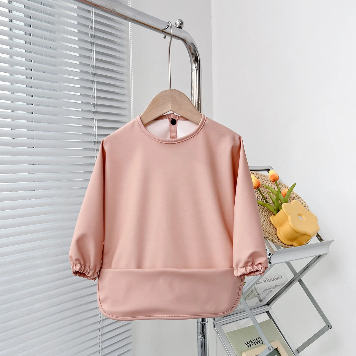 Tablier d'allaitement et d'art pour bébé à manches longues, doux et imperméable, collection 2025