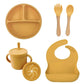 Kit d'alimentation pour bébé – Assiette à ventouse, tasse et couverts