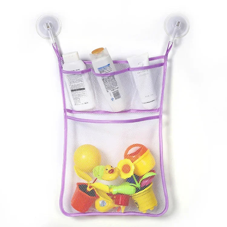 Sac de rangement pour jeux de bain bébé – Filet pour poupées et jouets