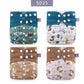 Couches lavables en maille grise Elinfant, lot de 4