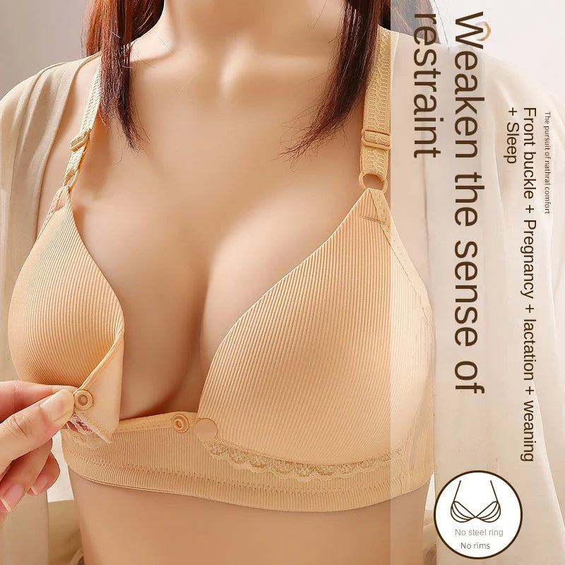 Soutien-gorge d'allaitement invisible – Boutonnage avant pour un soutien optimal.