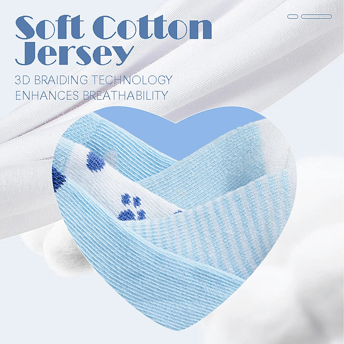 Chaussettes bébé en coton doux