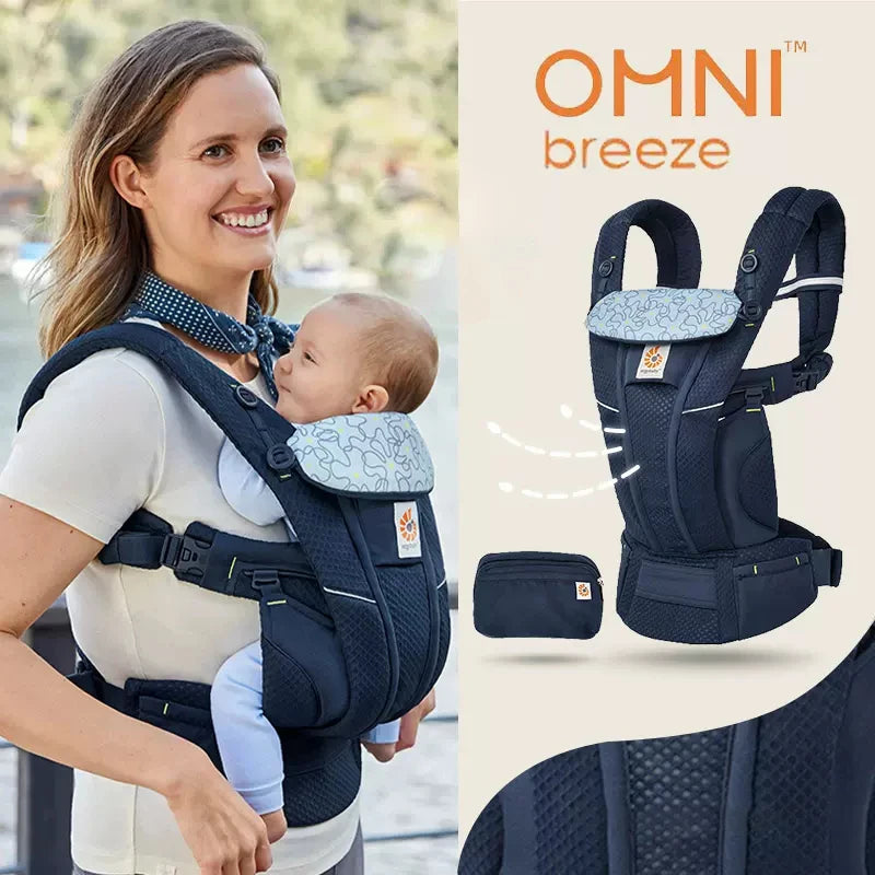 Porte-bébé Ergobaby en maille respirante – Toutes positions de portage (3 à 20 kg)