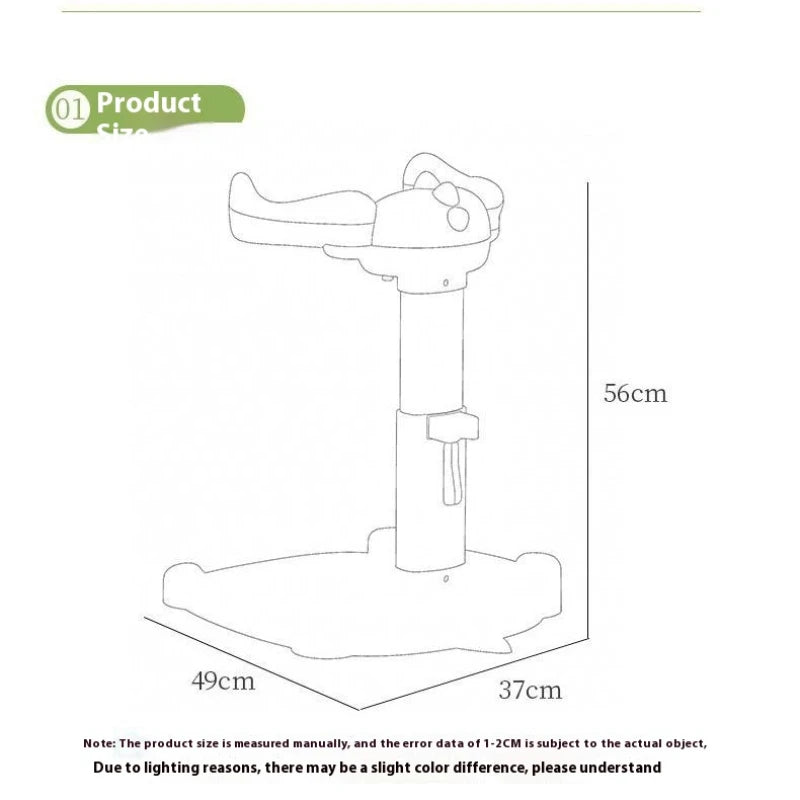 Baby Standing Bath Rack – Retractable Safety Handrail