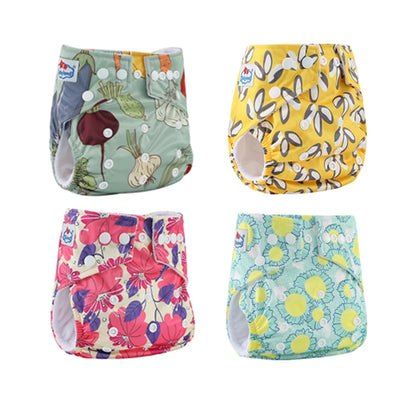 Couches lavables Babyland – Lot de 4, imperméables et écologiques pour peaux sensibles