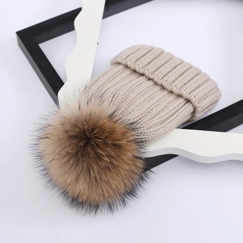 Warm Parent-Child Beanie for Kids & Babies