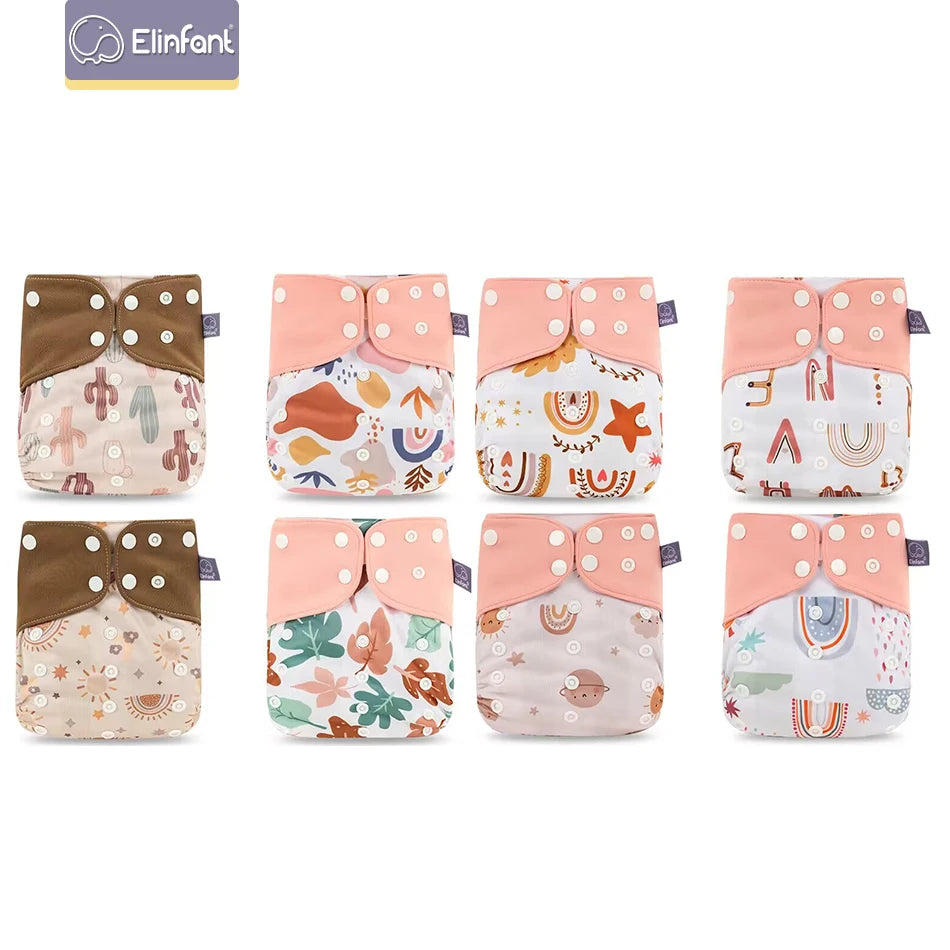 Elinfant 8-Piece Cloth Diaper Set