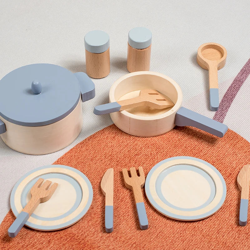 Wooden Kitchen Playset – Cook & Learn!