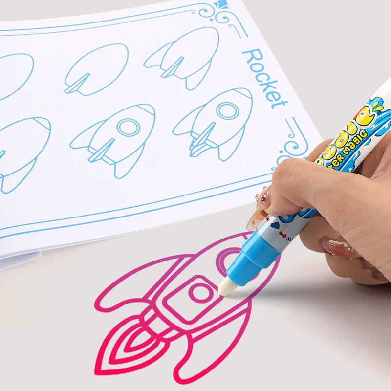 Magic Water Drawing Mat 100x80cm – Reusable Montessori Painting & Doodle Toy