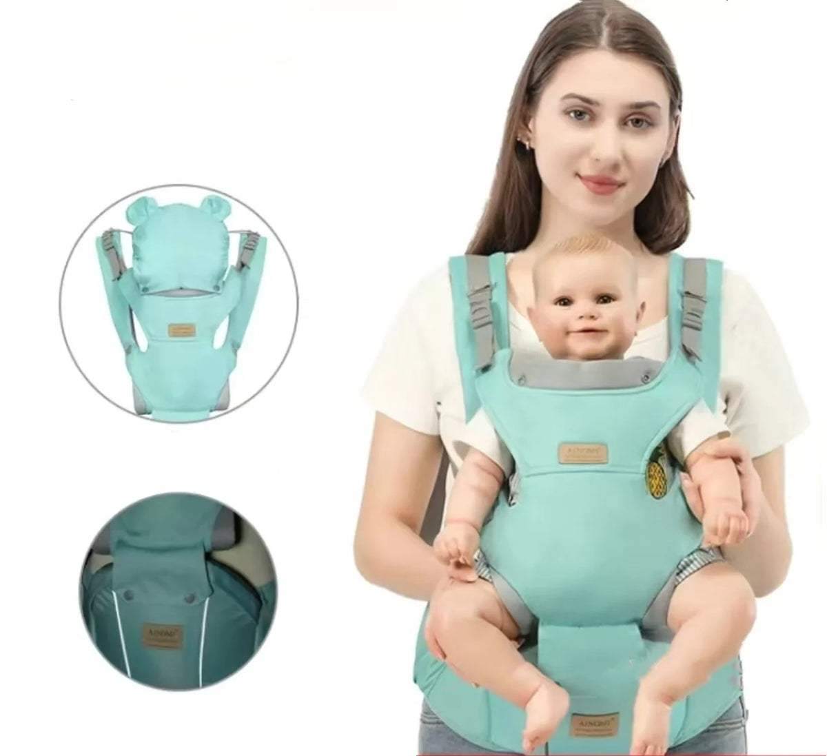 Baby Travel Carrier – 3-in-1 Hipseat Backpack for Newborns