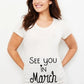 See You In May’ Maternity T-Shirt – Pregnancy Announcement Tee
