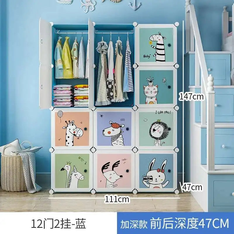 Baby & Kids Wardrobe – Bedroom Organizer with Sliding Doors