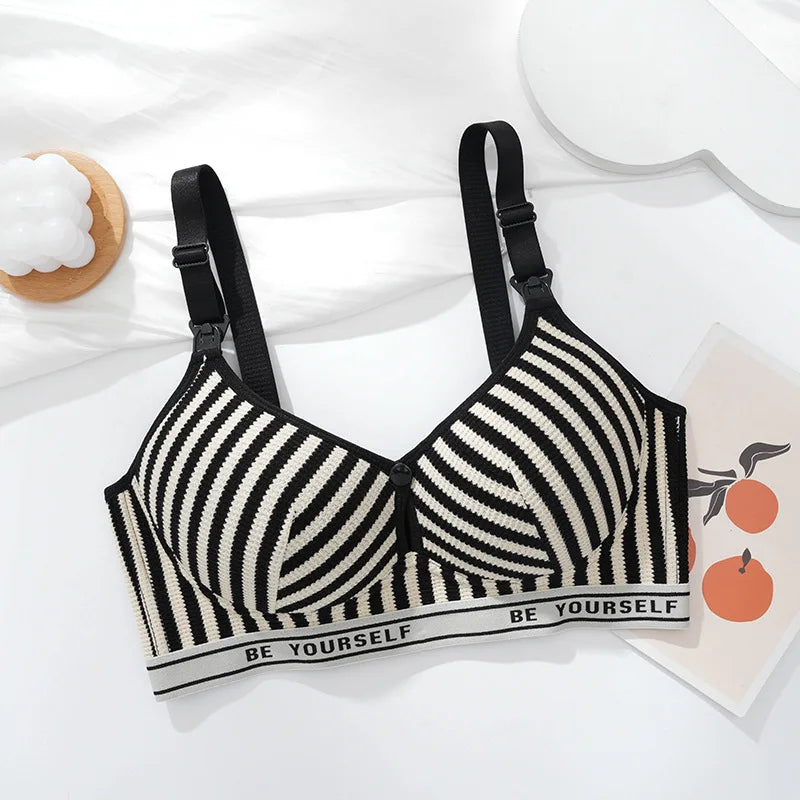 Lightweight Cotton Maternity Nursing Bra – Anti-Sagging & Breathable