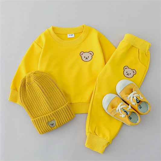 2PCS Kids Set – Spring/Autumn Little Bear Long Sleeve & Pants