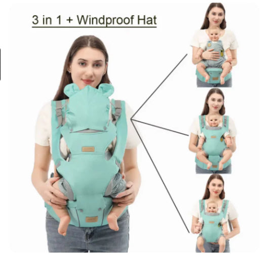 Baby Travel Carrier – 3-in-1 Hipseat Backpack for Newborns