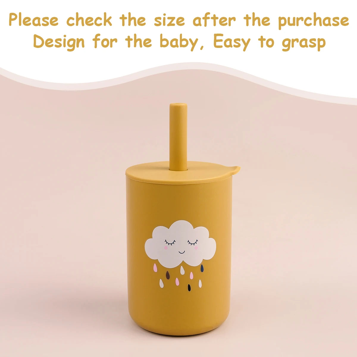 Biberon pour tout-petits – Gobelet à paille en silicone pour enfants