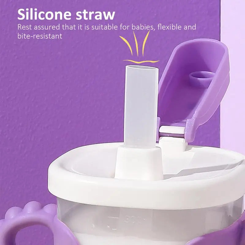 Baby Water Bottle | 1–3 Years Sippy Cup with Straw & Measurements