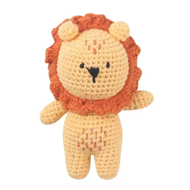 Peluche animal tricotée – Jouet doux pour dormir les bébés
