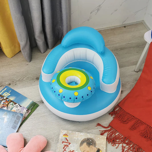 Baby Inflatable Seat – Built-in Pump, Feeding & Learning Chair