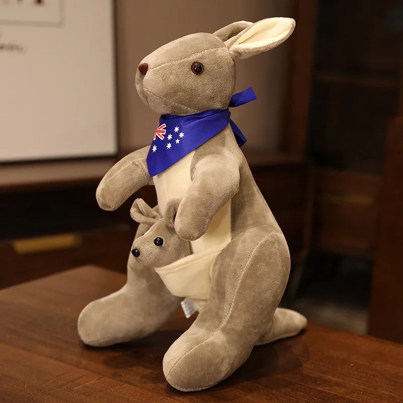 Simulation Kangaroo Plush – Mum & Baby