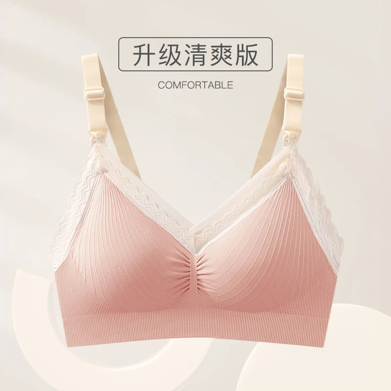 YATEMAO Maternity Nursing Bra – Comfortable Breastfeeding Support for Moms