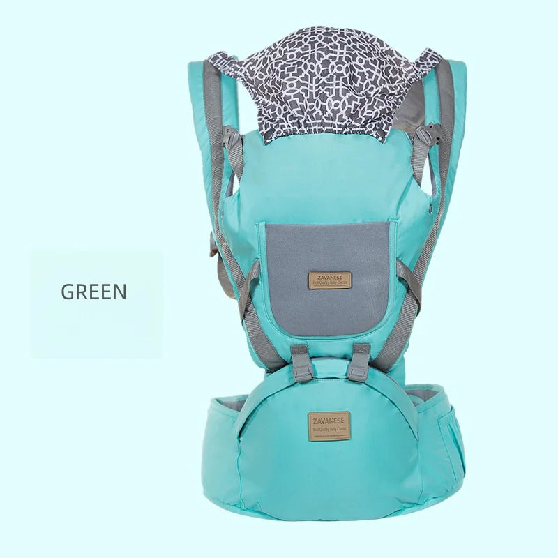 4-in-1 Ergonomic Baby Carrier with Waist Stool & Sling