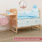 Convertible Baby Bed – Solid Wood & Adjustable Cradle