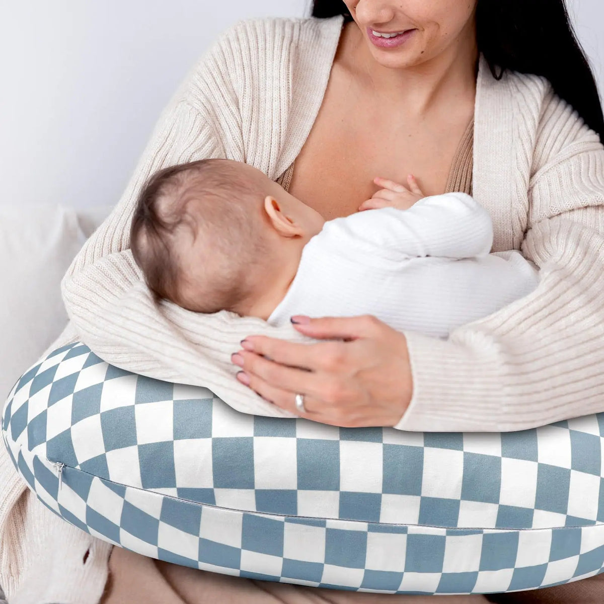 Taie d'oreiller pour bébé – Housse de coussin d'allaitement en coton doux pour les mamans