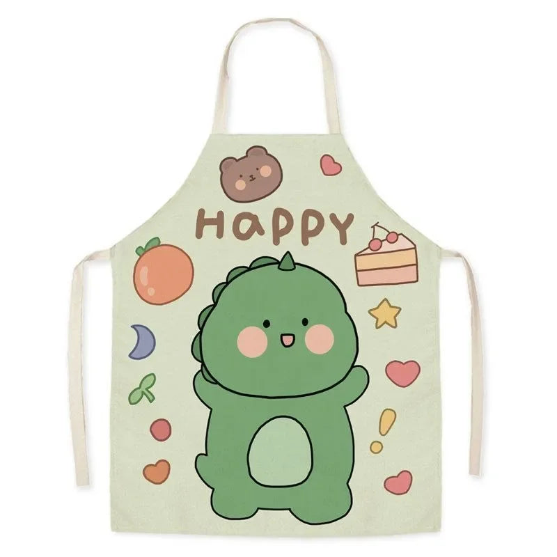 Cute Animal Print Kids Cooking & Cleaning Apron