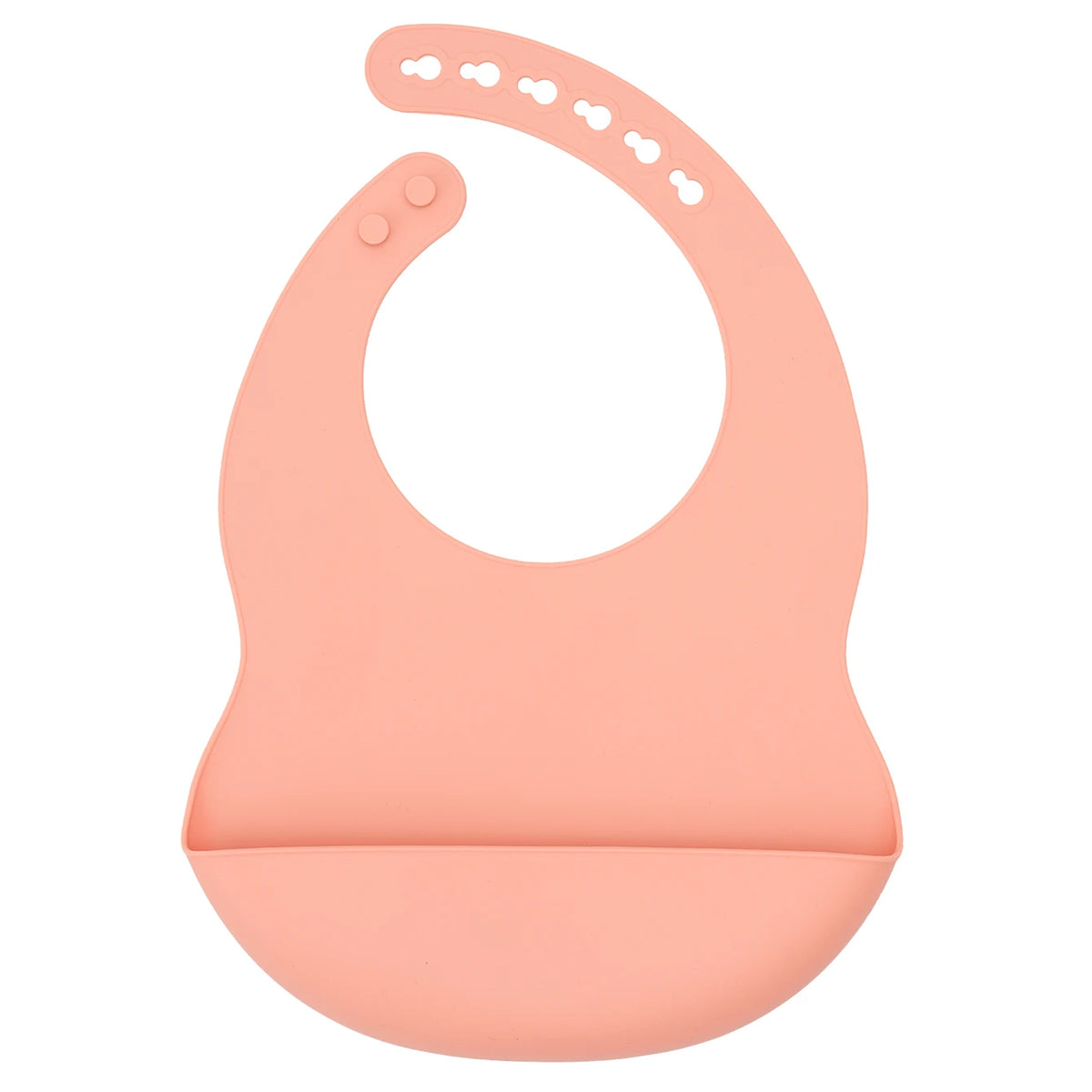 Adjustable Silicone Waterproof Baby Feeding Bib (BPA-Free)