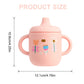 Gobelet de voyage pour bébé – Gobelet d'alimentation en silicone lavable au lave-vaisselle