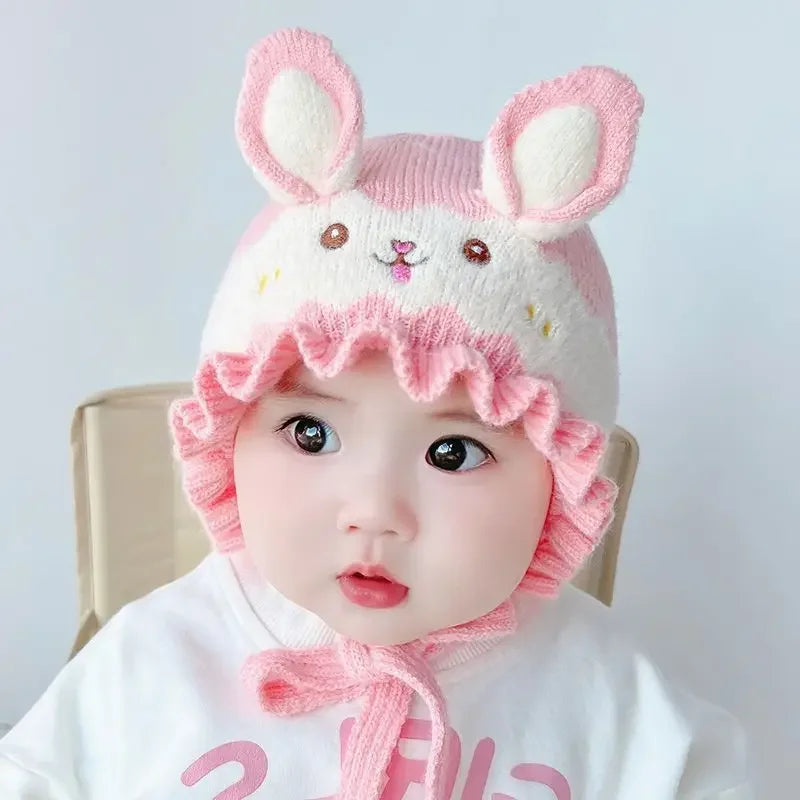Cute Rabbit Ear Knit Baby Hat Winter Warm Beanie