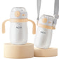 Gobelet à bec en acier pour tout-petits | Bouteille à paille anti-fuites NCVI 300 ml, facile à nettoyer