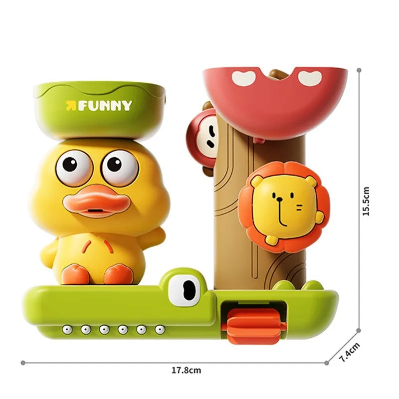 Baby Water Play Toy – Cute Duck Wall-Mounted Bath Fun