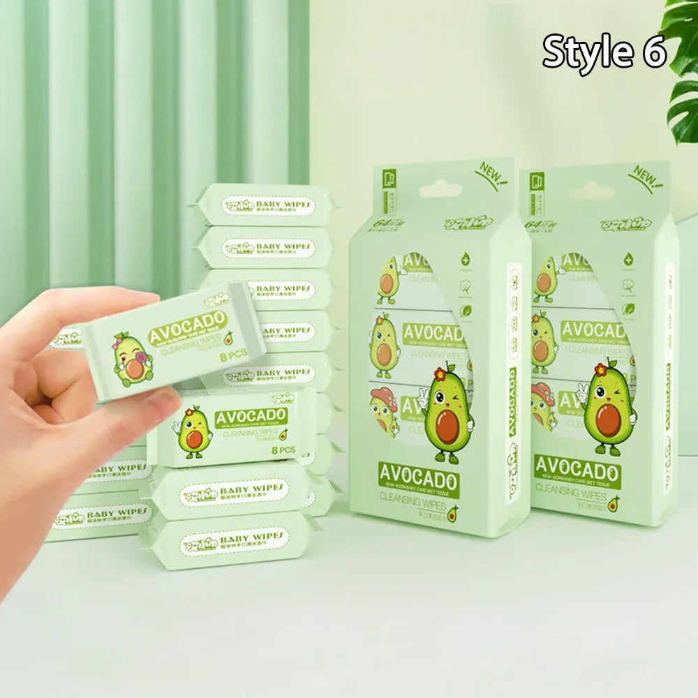 Lingettes humides douces pour bébé – Jetables, portables et douces pour les mains et la bouche