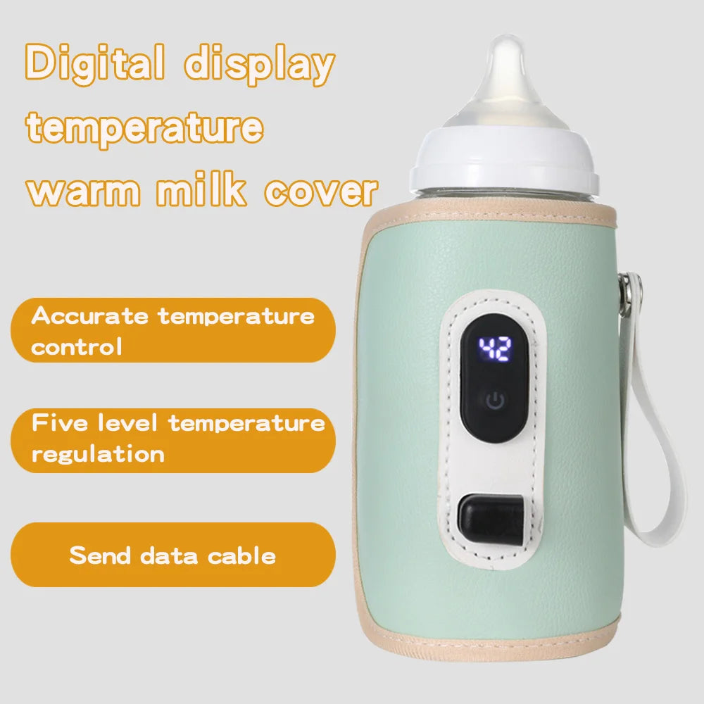 Portable Baby Milk Warmer | USB Digital Bottle Heater for Traveling