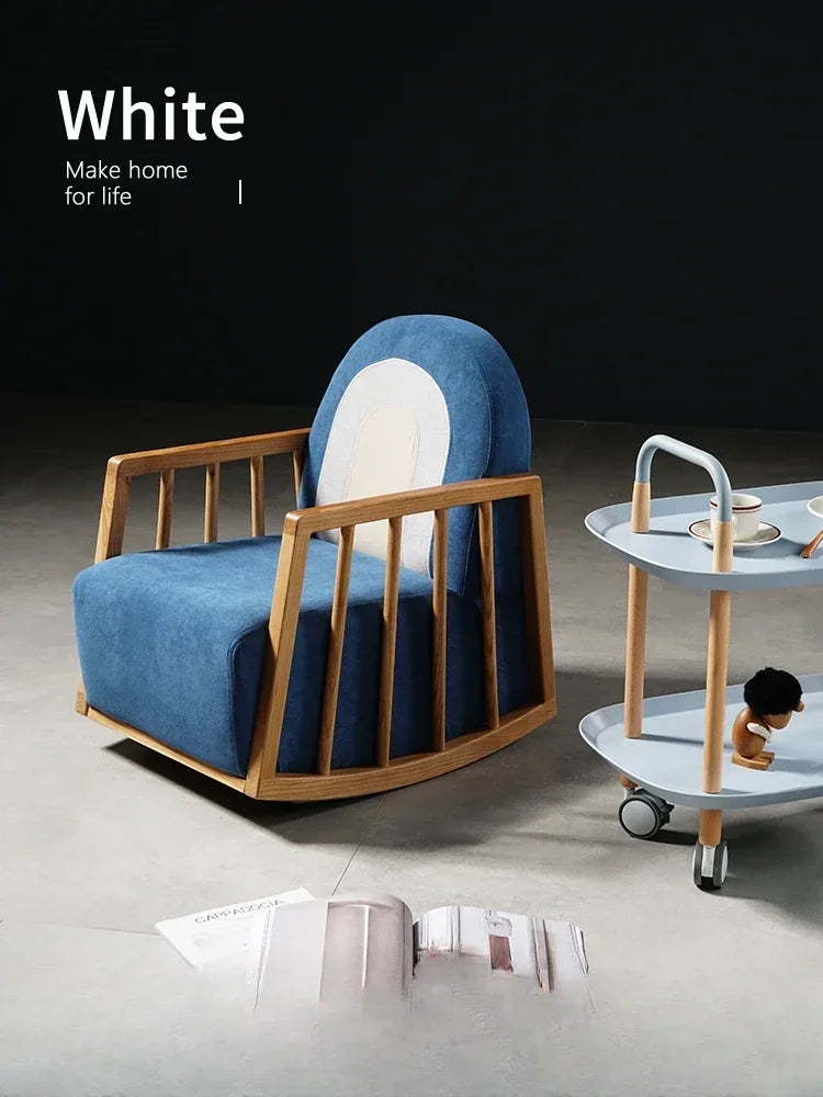 Nordic Baby Rocking Chair – Solid Wood & Modern Design