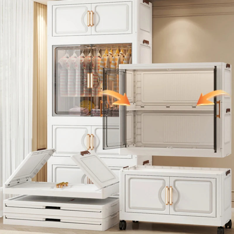 Foldable Kids Wardrobe – Large Capacity Storage Cabinet