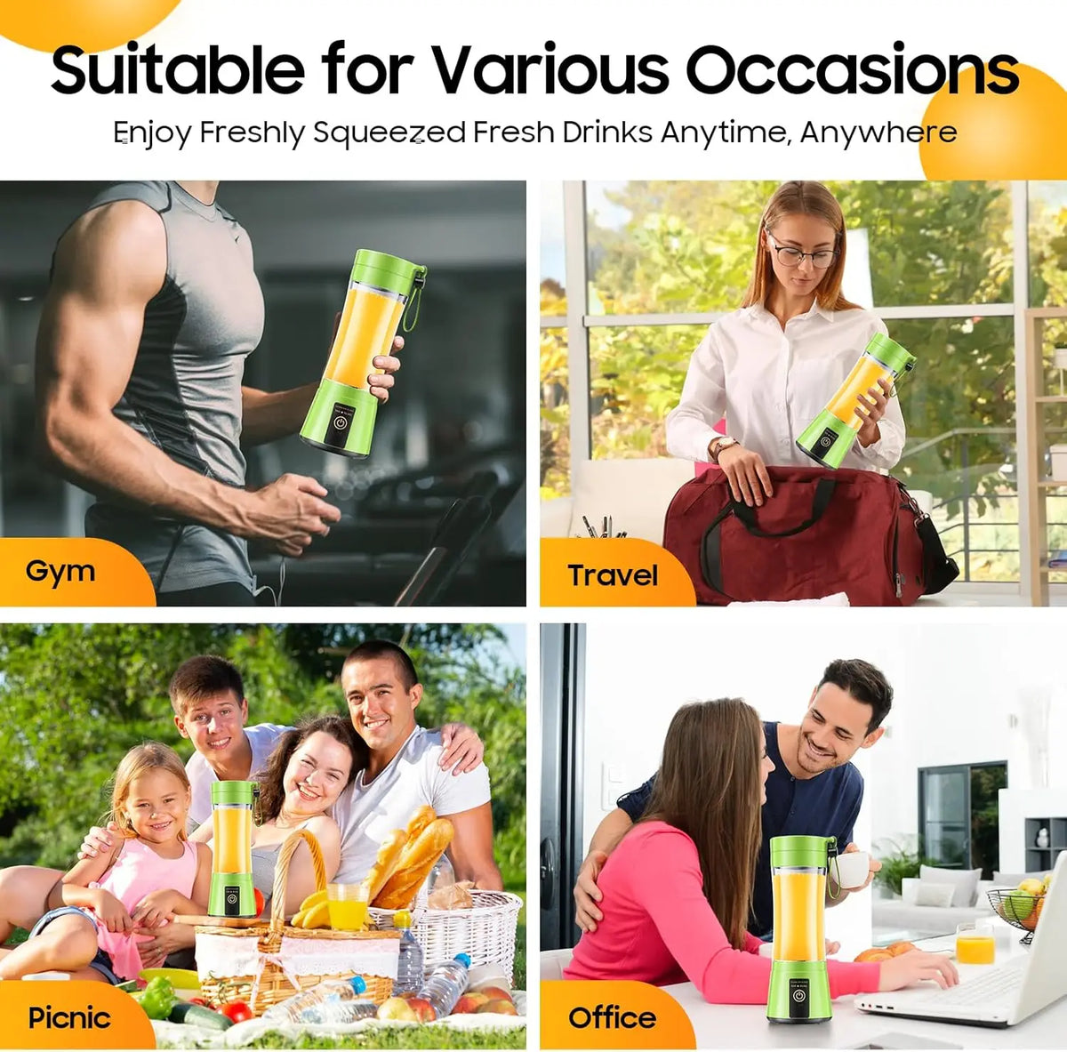 Portable Electric Baby Juicer – USB Smoothie & Shake Mixer