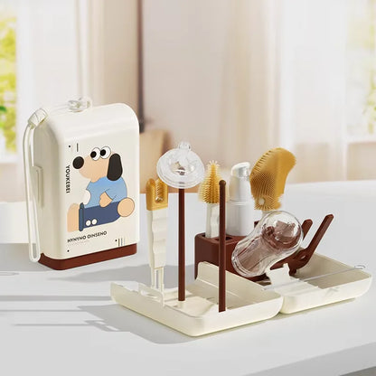 Baby Bottle Cleaning Kit | Silicone Brushes for Cups & Pacifiers