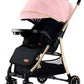 Poussette bébé pliable, légère et réversible – Poussette portable à vue dégagée