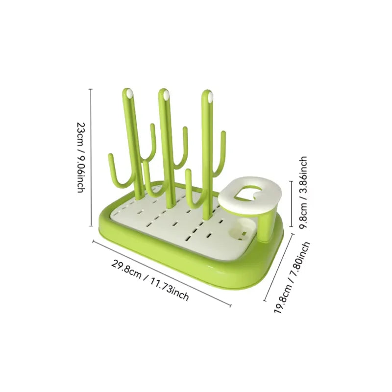 Baby Bottle & Brush Holder – Drying Rack for Bottles and Pacifiers