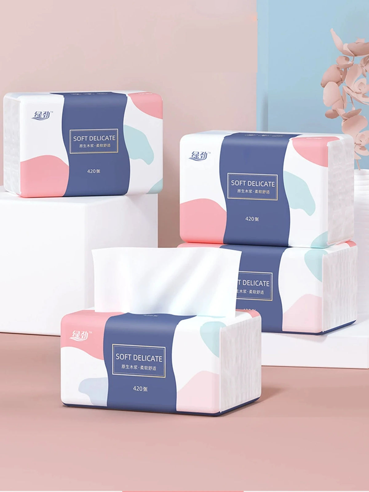 1–6pcs Thick Facial & Multi-Purpose Tissue Paper – Hand Towels & Toilet Paper