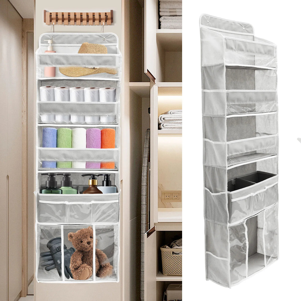 Over-Door Hanging Organizer – Multi-Pocket Storage for Toys & Baby Essentials