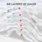 Serviette bébé en gaze 6 épaisseurs – Coton ultra doux, 110×110 cm
