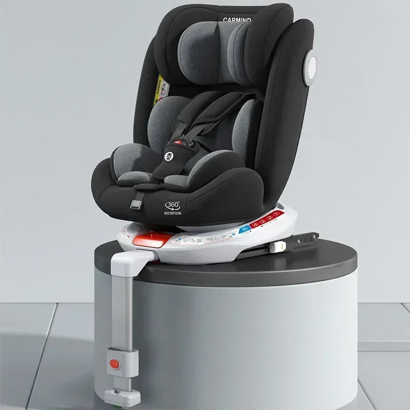 Child Safety Car Seat 0-12Y | 360° Rotation, ISOFIX Steel Interface