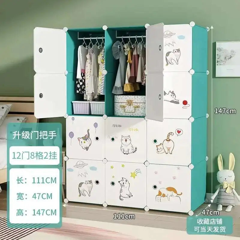 Baby Storage Wardrobe – Montessori Kids Closet Organizer