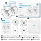 Tire-lait électrique portable Dr.Isla (lot de 2) - 4 modes