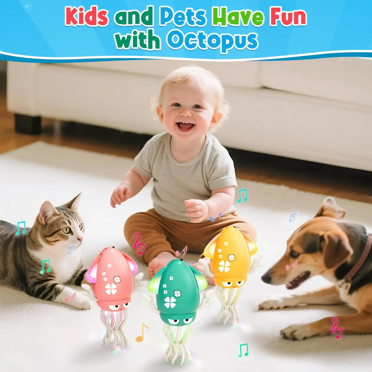 Dancing Octopus Toy – Music & Fun for Babies!