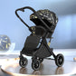 High Landscape Shock-Absorbing Baby Stroller – Foldable Travel Pram